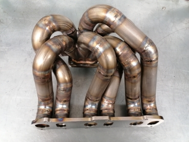 VR6 Stoßaufladungskrümmer mit T4-Flansch und Wastegateanschluss